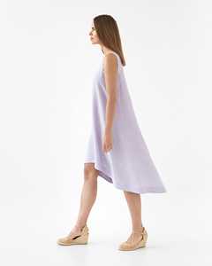 Custom Cheap <strong>Clothing</strong> <strong>Summer</strong> Breathable Plus Size Long White Vacation Dresses Sleeveless Casual Linen Dress Vestido for Ladies - Product Image 5