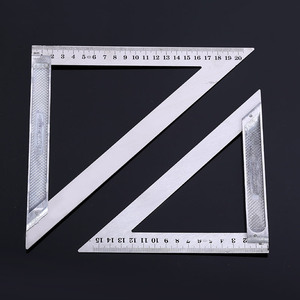 Aluminum Alloy Set Squares 15 20 26 Cm Steel Rulers For Woodworking Construction Measurement Tools - Product Image 5