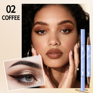 Lápiz Delineador de Ojos 2 en 1, Resistente al Agua, de Larga Duración, 2 Colores, 2 Puntas, Lápiz Delineador Líquido para Maquillaje de Ojos - Product Image 6