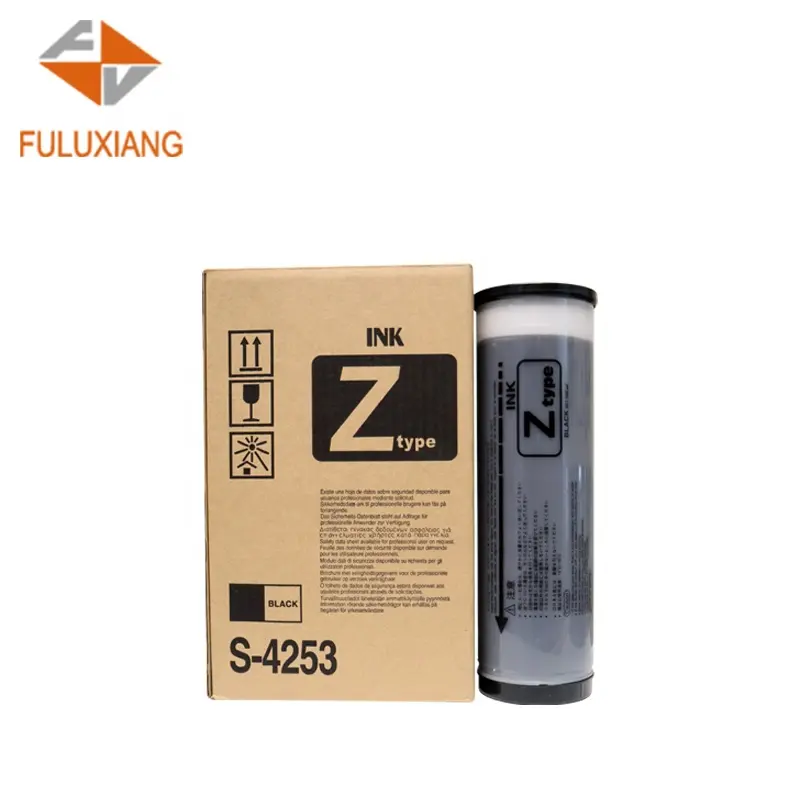 FULUXIANG 호환 RZ 잉크 S-4253 잉크 Riso RZ 200 220 230 530 RV2450 RV2460 RV2490 MZ730 디지털 복사기 프린터