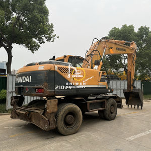Excavatrice sur pneus HYUNDAI 210W-9 Machine de terrassement d'occasion Hyundai 210W-9 210W-7 210WVS HW210W Excavatrice sur pneus d'origine coréenne - Product Image 3