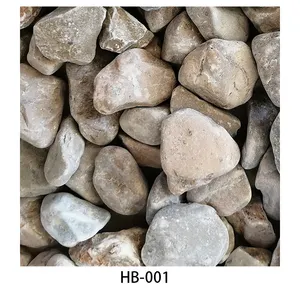 China supply yellow color HB-001 pebble ball and cobble stone paving stone pavers