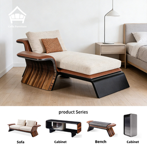 Juego de Sofás de Lujo Estilo Italiano para Sala de Estar, Madera Lacada, Diseño Elegante - Product Image 1