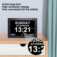 Vorteile Digitaler Kalender Tages uhr Foto rahmen-Automatische Dimm anzeige 24 Alarm optionen Intelligente 8-Zoll-Digitaluhr