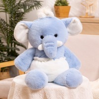 Cadeau de fête brun en peluche renard chien éléphant en peluche ours en peluche oreillers personnalisés