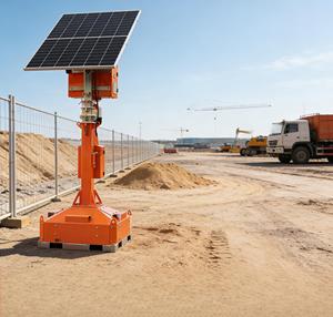 Torre de Vigilancia Inteligente Compacta, Cámara de Seguridad Solar CCTV, Cámara de Red HANKUN HK-SC200, Mástil de 4-9M, IP65 Impermeable, para Montacargas - Product Image 2