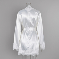 QINSI Vente en gros Robe de nuit de luxe personnalisée en satin de soie avec dentelle pour femmes, dames et jeunes filles, pour la maison et les vacances
