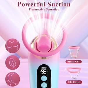 Jouets pour adultes : Vibrateur vibrant 3 fonctions (sucette, lécheuse, vibromasseur) avec écran LCD et godet amovible pour masturbation féminine et jouet sexuel pour couples - Product Image 3