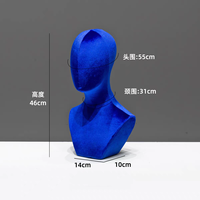 Poitrine Film Tête Moule Présentoir Props Chapeau Coiffe Perruque Accessoires Affichage Props Peut Être Épinglé et Mousse Tête Moule