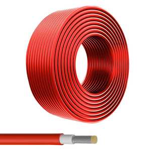 Cable de Extensión de Cobre Estañado de 10AWG, Color Rojo, para Panel Solar, Sistema Solar Fuera de la Red, Automoción y Exteriores - Product Image 1