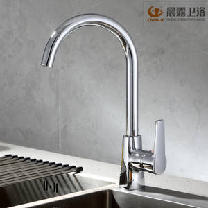 Grifo de Cocina Chenlu de Latón, Monomando, Montaje en Cubierta, con Válvula de Cerámica Contemporánea - Product Image 5