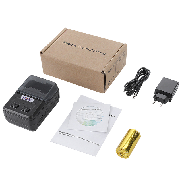 58mm Portable Thermal Printer USB Charging Mini Receipt Printer for Retail POS