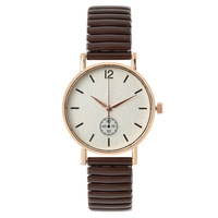 Jam Tangan Quartz Wanita Pelajar dengan Dial Angka Digital Terlaris dan Tali Elastis