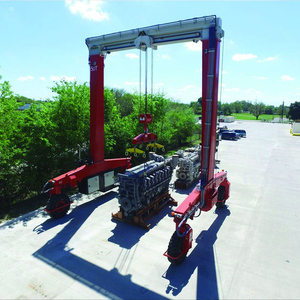 Grúa de pórtico móvil personalizada de 20 toneladas, 30 toneladas, 40 toneladas, 50 toneladas, neumático de goma, precio de grúa de pórtico de una sola viga - Product Image 3