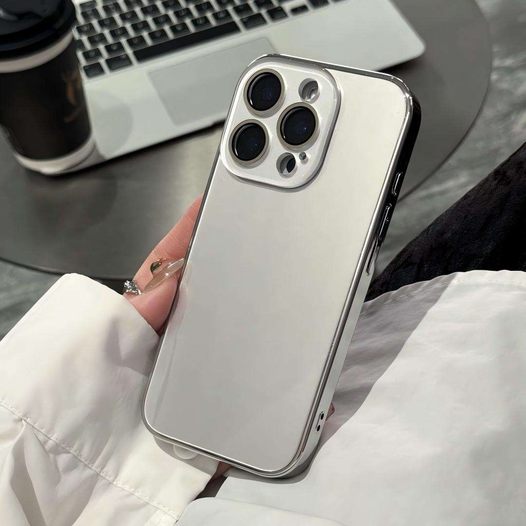 สีเงิน [โลโก้สีเงิน กระจกเคลือบเงาด้วยไฟฟ้า]