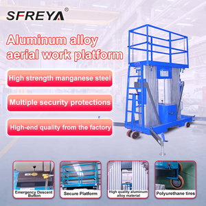 SFREYA S3501 Aluminum Alloy Aerial Work Platform Hot Sales Electric 130-200kg Load Capacity Aluminum Alloy Vertical Mast Lift - Product Image 2