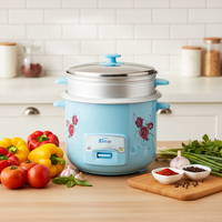 Cuisinière à riz électrique de haute qualité à bas prix, 1,1-2 L, tambour en acier inoxydable de luxe, automatique, avec revêtement antiadhésif à l'intérieur