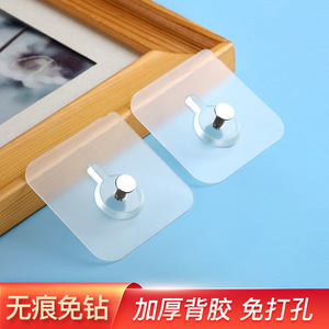 <b>Adhesive</b> Wall <b>Hook</b> Rectangle Removable Strong Hold For Picture Frame Roller Hanging No Drilling Required - Product Image 3