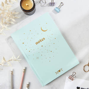 LABON Candy Color A5 <strong>Hardback</strong> Cover Gold Foil Personalised Design Constellation Lined Pastel Colors Aesthetic A5 <strong>Notebook</strong> - Product Image 4