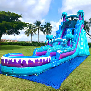 <span class=keywords><strong>Castillo</strong></span> Inflable con Tobogán de Medusa y Pulpo para Fiestas, Modelo Marble Mint, Combo Acuático y Seco, Piscina, <span class=keywords><strong>Castillo</strong></span> Brincolín en Venta - Product Image 5