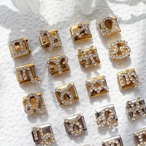 Eslabones <span class=keywords><strong>de</strong></span> Acero Inoxidable Personalizados con Signos del Horóscopo, Eslabones Italianos <span class=keywords><strong>de</strong></span> 9 mm con Cristales <span class=keywords><strong>de</strong></span> los Signos del Zodiaco para Pulsera - Product Image 3