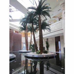 Hohe Simulation Große gefälschte Blätter Pflanzen im Freien Große künstliche Palmen Fuax Baum Garten Küsten dekor - Product Image 5