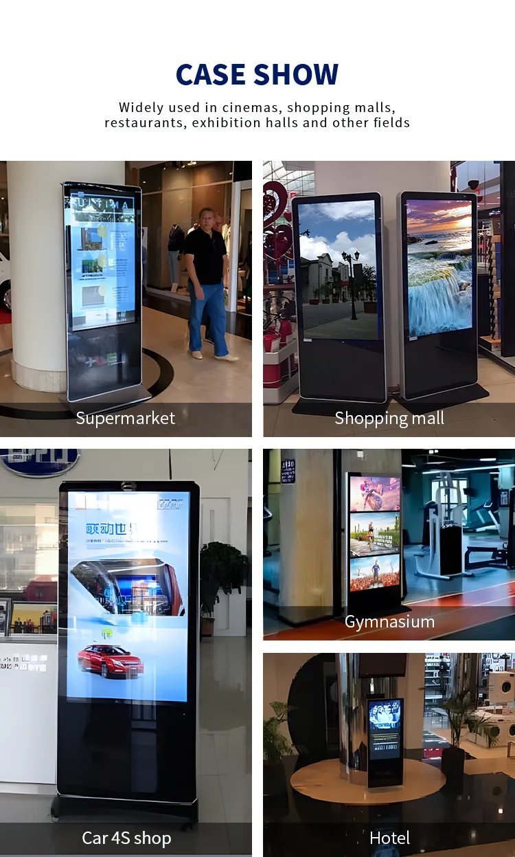4K 32 inch quảng cáo kiosk thường vụ kỹ thuật số biển trong nhà LCD quảng cáo hiển thị