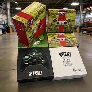 Boîte cadeau de luxe pliable à fermeture magnétique pour PS5 Xbox, boîte de rangement et d'affichage pour console de jeu en carton rigide pliable - Product Image 3