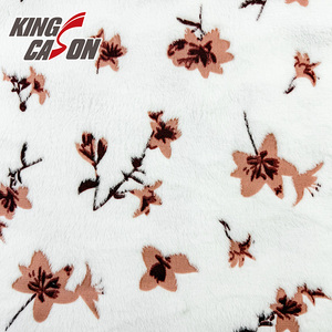 Kingcason Thấp-Trọng Lượng Mô Hình Khác Nhau Thiết Kế Mịn Da Thân Thiện Thoải Mái Jacquard Flannel Lông Cừu Vải Cho Nightshirt - Product Image 3