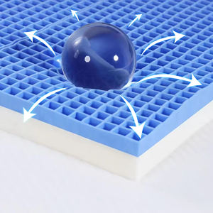 침대용 쿨링 허니콤 워셔블 TPE 폴리머 토퍼 그리드 매트리스 퀸 사이즈 바디 서포트 - Product Image 2
