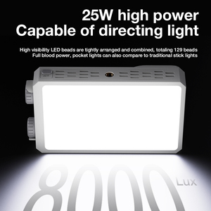 Lampe vidéo LED RVB U25 avec pince, lumière d'appoint réglable pour appareils photo reflex numériques et illuminateur de téléphone pour <span class=keywords><strong>blog</strong></span> - Product Image 6