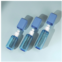 Bouteilles carrées en PET à paroi épaisse avec pompe à lotion ou pulvérisateur de brume en option pour toner, essence, soins corporels et emballage cosmétique