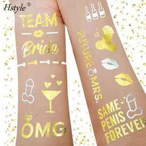 Hstyle Bachelorette Party Decoraciones Rose Gold Sash Badge Glass Nupcial Shower Supplies Bride to Be Kit Photo Props Glitter Kit - Product Image 2