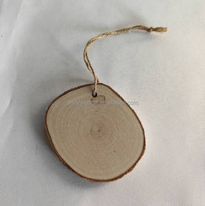 Plaques rondes en bois de bouleau avec corde de suspension pour la décoration de la maison, artisanat, ornements de Noël, vente en gros en provenance de Chine - Product Image 4