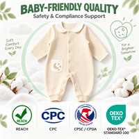 Combinaison pour bébé à manches longues, 3 couches matelassées, couche d'air ultra confortable et respirante, unisexe, logo personnalisé, tenue d'hiver pour bébé en gros