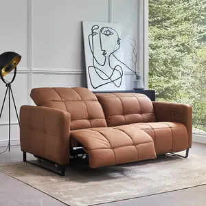昊鑫供应商现代功能技术超细纤维织物躺椅沙发套装电动躺椅沙发