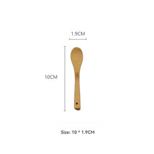 Cuillère en bambou <span class=keywords><strong>de</strong></span> style japonais Mini <span class=keywords><strong>vaisselle</strong></span> personnalisée durable et écologique <span class=keywords><strong>pour</strong></span> le café, la crème glacée et le miel - Product Image 6
