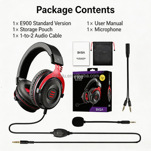 EKSA E900 แบบมีสาย 3.5 มม.แจ็คแบบครอบหู ENC หูฟังสำหรับทุกวัน/เพลง/พีซี/เกมมิ่งไฮไฟ 3D 7.1 ชุดหูฟังสเตอริโอพร้อมไมโครโฟน - Product Image 6