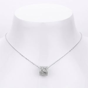 Collar de Plata de Ley S925 Chapado en Rodio con Doble Hilera de Circonitas Cúbicas 5A, Joyería Elegante para Fiestas, SPJ, Superventas - Product Image 3