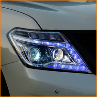 Pour Nissan Patrol Y62 2012-2019, phare bi-LED à double projecteur avec clignotant séquentiel, DRL en forme de L, ensemble de phares avant