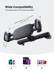 Soporte Flexible para Tablet en Reposacabezas de Auto Lamicall CH05, Soporte Universal para Asiento Trasero, Soporte de Plástico para Teléfono para Niños, Viajes por Carretera, Video - Product Image 6