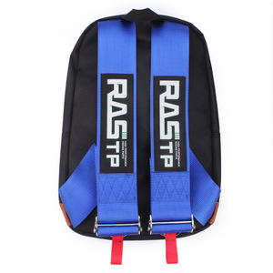 Sac à dos de course RASTP noir et bleu en nylon, sac de moto multifonctionnel à double bretelles - Product Image 1