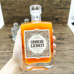 Bouteilles d'alcool en verre <span class=keywords><strong>de</strong></span> qualité supérieure avec liège en verre Tailles 50ml 100ml 200ml Petites bouteilles réutilisables pour les cadeaux <span class=keywords><strong>de</strong></span> vin faits maison et l'échantillonnage - Product Image 5