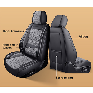 Xiangta 2024 nuevo diseñador accesorios interiores de coche Pu cuero 5D cojín de asiento de coche impermeable conjunto completo cubierta de asiento de coche - Product Image 3