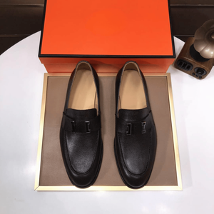 Oxford Shoes Square Toe Buckle <b>Slip</b>-On <b>Full</b>-grain Cowhide Upper Foamed Rubber/Latex Midsole Rubber Outsole Fabric Lining All - Product Image 1