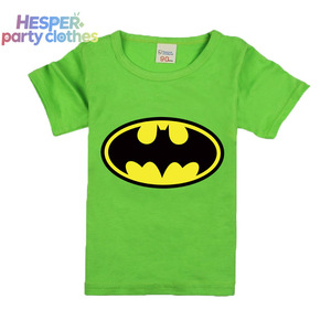 T-shirt d'été en coton à manches courtes style HESPER pour garçons, uniforme de l'équipe Bat Man, style décontracté, costume d'Halloween - Product Image 3