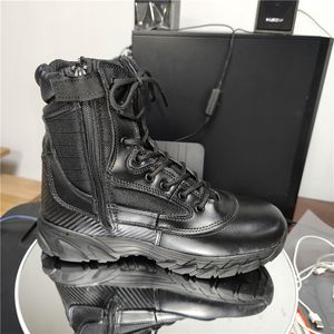 Bottes tactiques respirantes TSB10 en cuir noir et kaki, bottes tactiques Typhoon, bottes de jungle pour zones chaudes - Product Image 5