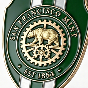 Pièce commémorative personnalisée en alliage de zinc, motif ours 3D, thème amour, moulée sous pression, forme personnalisée, cadeau souvenir - Product Image 5