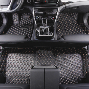 Tapis <span class=keywords><strong>de</strong></span> sol <span class=keywords><strong>de</strong></span> luxe en cuir pour <span class=keywords><strong>Tesla</strong></span> <span class=keywords><strong>Model</strong></span> <span class=keywords><strong>3</strong></span>, 7 mm d'épaisseur, motif diamant, ensemble complet, tapis <span class=keywords><strong>de</strong></span> voiture en cuir véritable - Product Image 6
