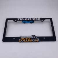 Özel Logo Şekilli Plakalık Çerçevesi 2 Delikli İnce Kenarlı Plakalık Tutucu Kişiselleştirilmiş Kapak